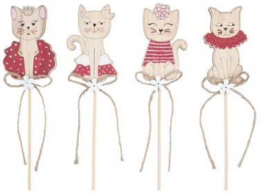 Wooden Cat 5 cm + Stick