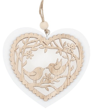 Hanging Wooden Heart 10 cm