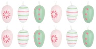 Hanging Wooden Egg 3 cm, 12 pcs / bag