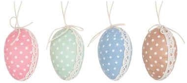 Hanging Egg With Dots 6 cm