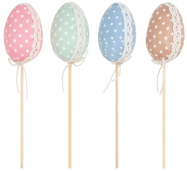 Egg Pick With Dots 6 cm + Stick