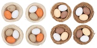 Eggs in the nest 5,5 cm, 4 pcs
