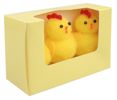Chickens 5 cm, 3 pcs in Paper Box