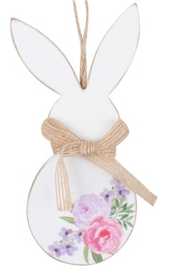 Hanging Wooden Rabbit 13 cm