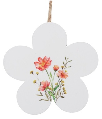 Hanging Wooden Flower10 cm