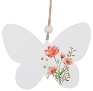 7463 Motýlek s květinovým vzorem na zavěšení 10 cm-1