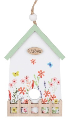 Hanging Wooden House 12 cm