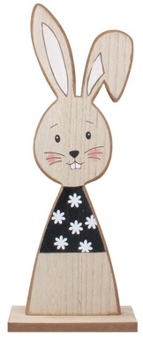 Wooden rabbit 12 x 30 cm standing