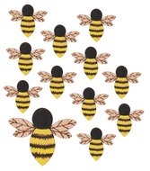 7625 Včela dřevěná s lepíkem 4 cm, 12 ks v sáčku-1