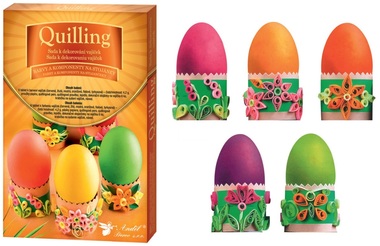 Easter Egg Decorating Set fo Blown Eggs - Quilling