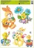 Decorative Window Cling – Cheerful Animals with Easter Eggs and Flower Baskets Decorations