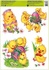 Decorative Window Cling – Chicks with Bows and colorful Eggs