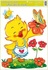 Decorative Window Cling – Chicken with a Butterfly