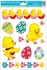 Decorative Window Cling – Chicks with a row of Eggs and Flowers