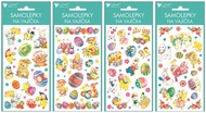 Egg Gel Stickers 19 x 9 cm, Colorful Animals