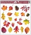 Decorative Window Cling – Colorful Autumn Leaves with Maple and Oak Leaves