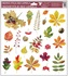 Decorative Window Cling – Colorful Autumn Leaves with Berries, Acorns and Twigs
