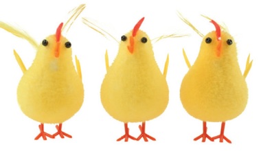 Hen 6 cm, 3 pcs