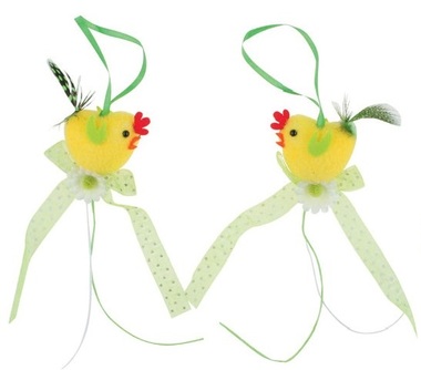 Hanging Chickens 16 cm, 2 pcs 