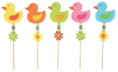 Decoration on Stick 6 cm, Duck + Stick