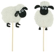 Decoration on Stick 5 cm, Sheep + Stick