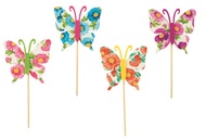 Decoration on Stick 8 cm + Stick, Butterfly, Felt