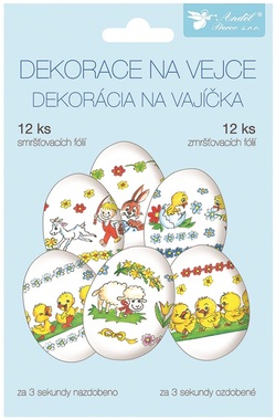 Egg Shrink Wraps 12 pcs, Czech Traditional