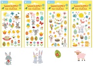 Egg Gel Stickers 19 x 9 cm, Happy Easter