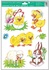 Decorative Window Cling – Chicks and Lamb with Flowers