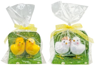 Chickens in Decorated Bag 6 cm, 2 pcs