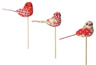 Fabric Bird 10 cm + Stick