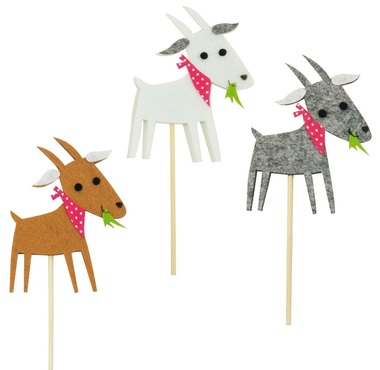 Goat on Stick 11 cm + Stick 