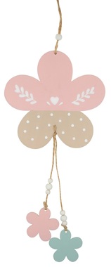 Hanging Wooden Flower 30 cm