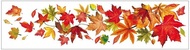 Decorative Window Cling – Maple Leaves in rich shades of red and orange