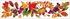 Decorative Window Cling – Leaves with Berries and dark fruits in a colorful composition
