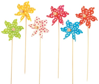 Pinwheel 10 cm+ stick