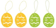 Hanging Egg 7 cm, 4 pcs Bag