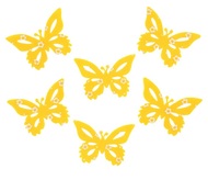 8878 Motýl filcový 5 cm, 6 ks v sáčku-3
