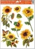 Self-Adhering Window Decoration 30x20 cm, Sunflowers