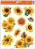 Self-Adhering Window Decoration 30x20 cm, Sunflowers