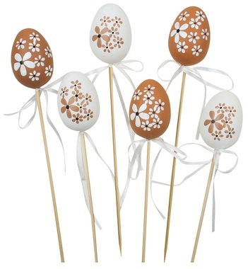 Plastic Egg on Stick 6 cm + Stick 