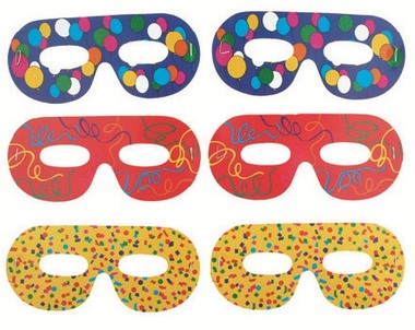 Eye Mask 6 pcs - Glasses