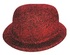 Bowler Hat with Glitter - 3. RED
