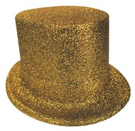 Top Hat with Glitter - 1. GOLD