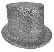 Top Hat with Glitter - 2. SILVER