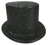 Top Hat with Glitter - 6. BLACK