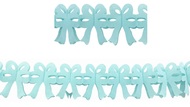 Paper Garland 300x20x18 cm -Light Blue Bows