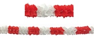Paper Garland 300x16,5x11,5cm-red and white