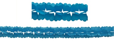 Paper Garland 300x14 cm - blue