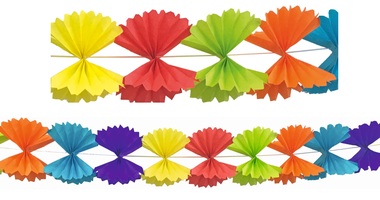 Paper Garland 300x23,5 cm - Bowtie Multicolor